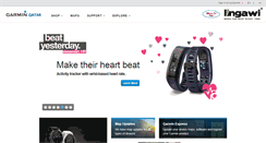 Desktop Screenshot of garminqatar.com